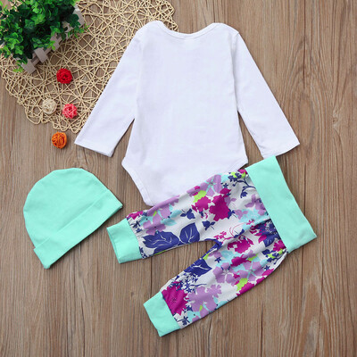 

Fashion Newborn Infant Baby Girl Boy Letter Print TopsPants Outfits Clothes Set