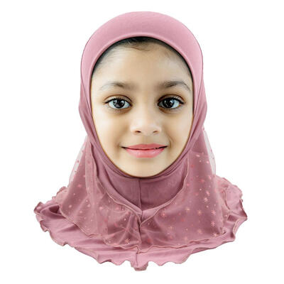 

Summer Children Gauze Muslim Headscarf Breathable Elastic Headwrap Caps