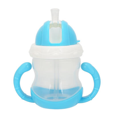 

180ml Infant Cute Plastic Baby Cup Kids Portable Water Bottle with Straw