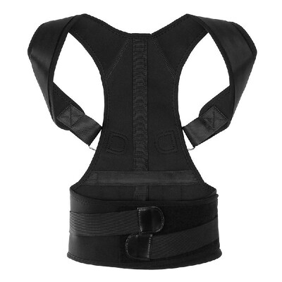 

Adjustable Back Posture Corrector Shoulder Support Brace Strap Lumbar Lower Back Relief Belt Men Women