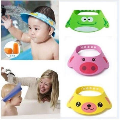 

Soft Baby Kids Child Shampoo Bathing Waterproof Shower Cap Hat Wash Hair Shield