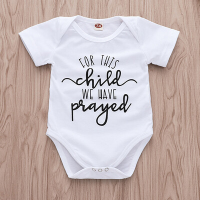 

Toddler Kids Baby Girls Boys Letter Print Romper Bodysuit Clothes Summer
