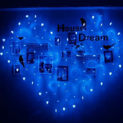 

Led String Heart Shape 2x15m LED Garland Christmas Lights 220V Cortina de Led Tree romantic Wedding Decoration