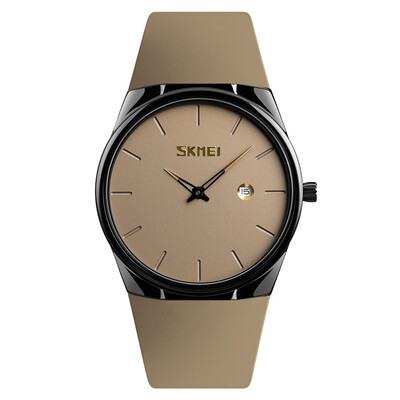 

SKMEI 1509 Men\s Gentleman Ultra-thin Quartz Watch Concise PU Band