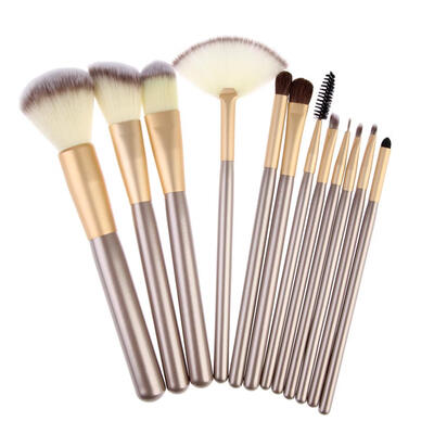 

Professional Cosmetic Makeup Powder Blush Brush Set With Leather Bag
