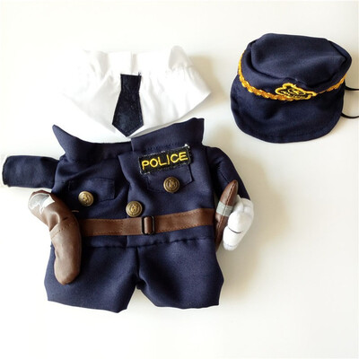 

Funny Pet Dog Cat Clothes Pet Costume Halloween Uniform Clothes Doctor Policeman Cowboy Pirate Outfit For Small Medium Dog