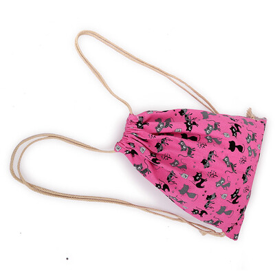 

Tailored Canvas Drawstring Hanging Sack Sport Beach Travel Outdoor Backpack Pouch Bag BG