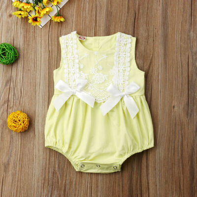 

Cute Toddler Baby Girl Summer Floral Bodysuit Romper Sunsuit Outfits Clothes