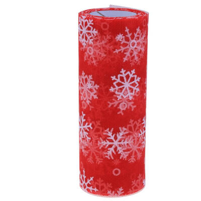 

10 Yards Glitter Snowflake Tulle Roll DIY Crafts Wedding Party Decor