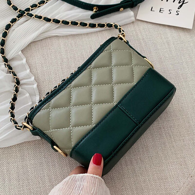 

The new woman 2019 new Korean version of the foreign gas chain one-shoulder bag fashion 100 oblique carry rhombus bag