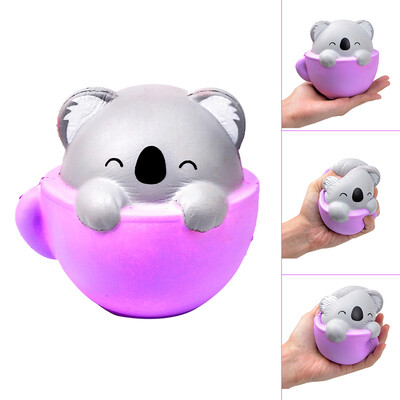 

Gotoamei Teacup Koala Shape Decompression Venting Toy Slow Rebound Simulation Animal Toy