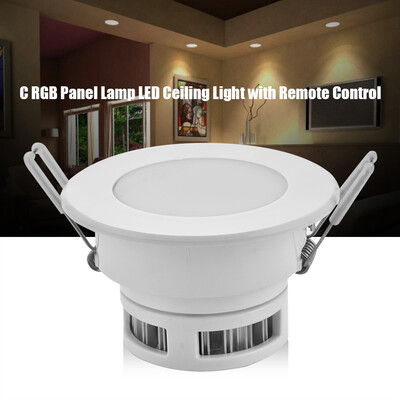 

Greensen Recessed Color Changing RGB Panel Lamp 5W LED Ceiling Down Light with Remote Control