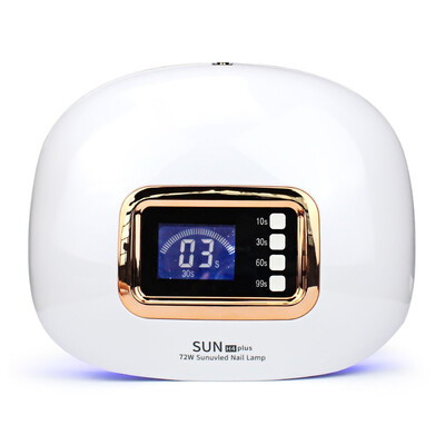 

SUN H4plus Automatic UV LED Light 72W Portable Gel Nail Painless Mode Motion Detector Home Salon