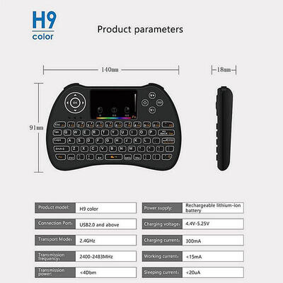 

H9 Fly Air Mouse Mini Touch Pad Android TV Control Remoto Controller Gamepad 24GHz