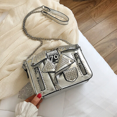

Foreign air small bag female 2019 new summer portable Korean version of the shoulder bag fashion chain wild Messenger small square bag