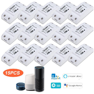 

SONOFF Basic Wifi Switch Works with Alexa for Google Home Timer 10A2200W Wireless Remote Switch for AndroidIOS APP Control for E