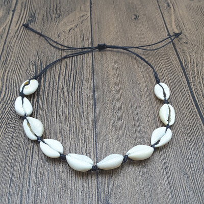 

Europe&the United States cross-border accessories Hawaiian style personality casual accessories handmade hand-woven short shell necklace