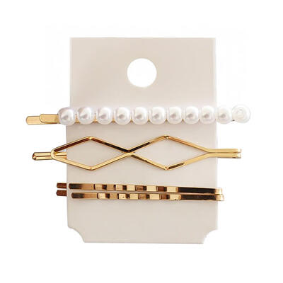 

4pcsset Irregular Hair Clips Women Girl Hairgrip Imitation Pearl Hairpins