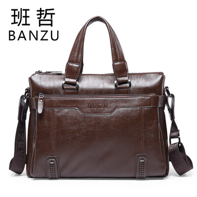 

Banzhe new business casual mens bag mens handbag cross section computer bag shoulder slung briefcase