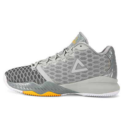 

PEAK mens shoes new outfield basketball shoes non-slip wear-resistant competition boots sports shoes DA830321 light gray 40 yards