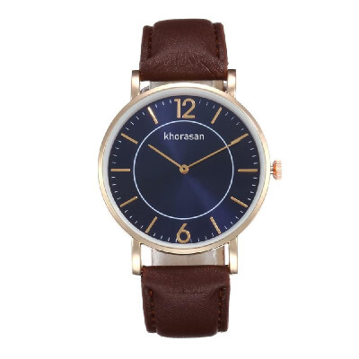 

Lady Fashion Simple Two Hands Quartz Watch Women Casual Leather Band Alloy Case Wrist Watch