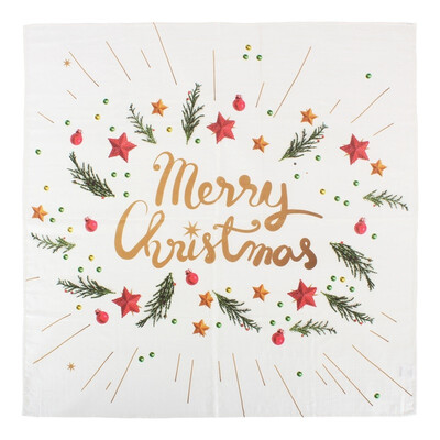 

CHILDRENS GANGChristmas pattern baby cotton blanket bath towel 120×120 16386