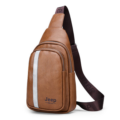 

Jeep new chest bag mens bag shoulder Messenger bag male Korean version of the tide student casual chest small backpack