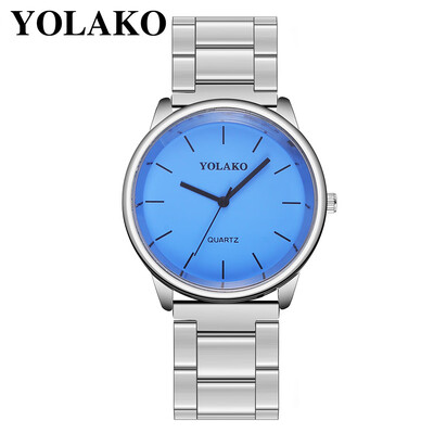 

RM YOLAKO Luxury Ladies Steel Strip Watch With Simple Mirror Quartz Watch