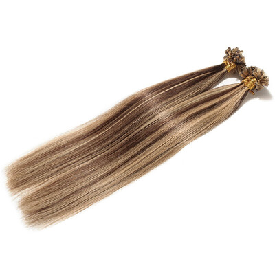 

Invisible NailU Tip Glue Real Remy Human Hair Extensions Real Soft Hair Extensions 1 Piece100 Strands