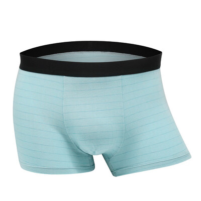 

New modal meditation strip simple green comfortable breathable mens boxer briefs8MA028