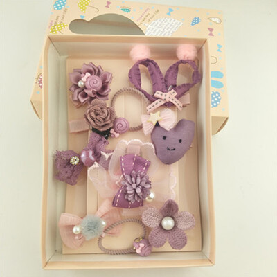 

〖Follure〗10PCS Girl Bow Pearl Hair Accessories Small Fresh Headwear Set