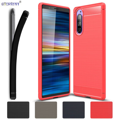

Soft Case Cover Sony Xperia 2 Carbon Fiber Bumper Case Sony Xperia 2 TPU Cover Sony Xperia2 Silicone Phone Cases