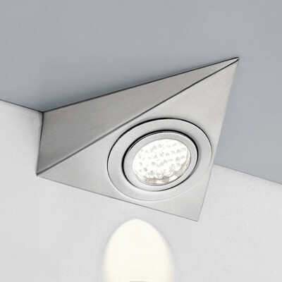 

12pcs Led Kitchen Under Cabinet Cupboard Triangle Light Kit Cool Warm White Mains