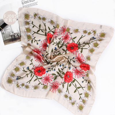 

New fashion hot art small fresh silk professional wear small square scarf Europe&America scarf female wholesale FJ085