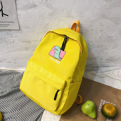 

Tailored Fashion Women Nylon Solid Color Capacity Student Backpack Travel Couple Bag