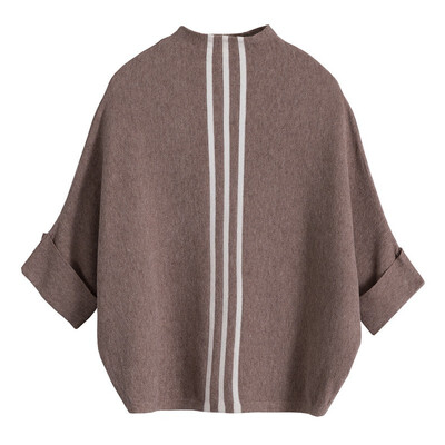 

Fashionable stripe joker Big yards dress sleeveless top