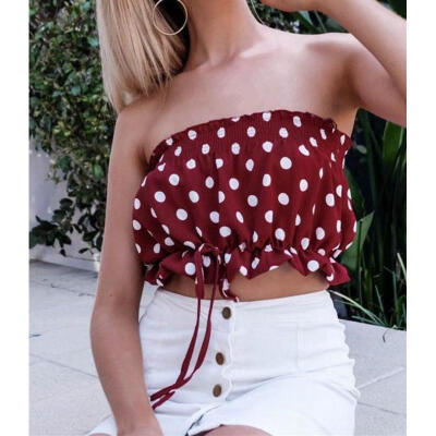 

New Women Summer Fashion Off Shoulder Crop Tops T-shirt Casual Blouse