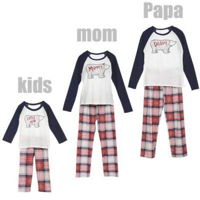 

Family Matching Adult Women Kids Baby Sleepwear Nightwear Pajamas Christmas