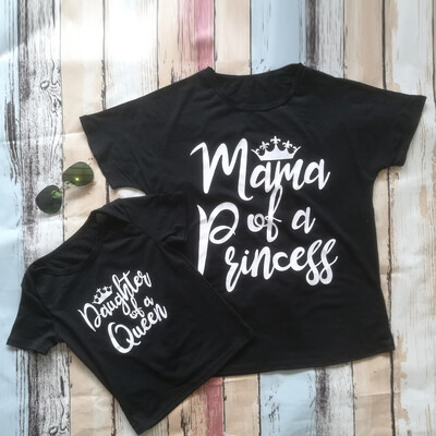 

Starmoon Mommy＆Me Womens Mans Printing Letter O-Neck Family Clothes Blouse T-Shirt Tops