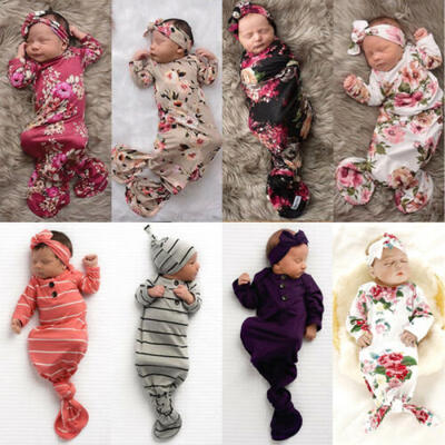 

Newborn Infant Baby Girl Floral Gown Coming Home Outfit Baby Girl Gift