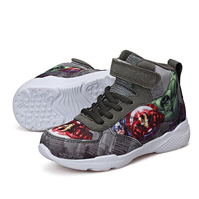 

3D totem new pupils high-top canvas shoes boy childrens sports shoes big childrens youth running shoes