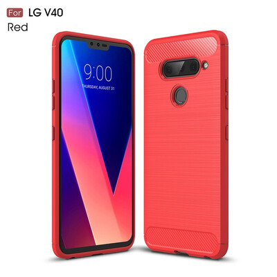 

Bumper Armor Case LG V40 ThinQ Soft TPU Cover LG V40 Thin Q V 40 LM-V405UA V405QA7 Phone Case