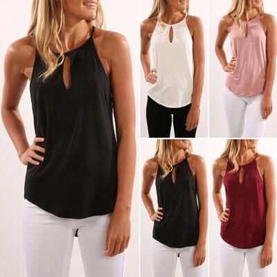 

Fashion Womens Summer Vest Tops Sleeveless Shirt Blouse Casual Tank Tops T-Shirt