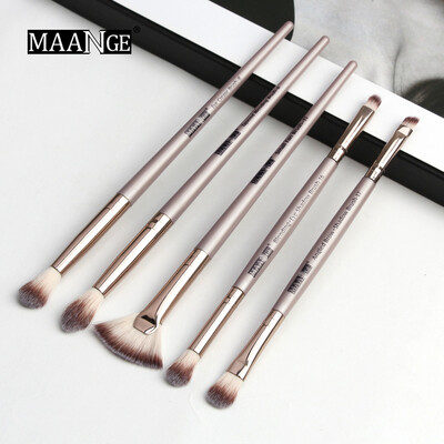 

Toponeto Maange Cosmetic Wooden Eyebrow Eyeshadow Foundation Brush Makeup Tool