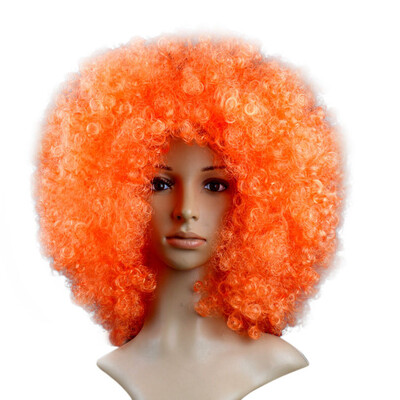 

〖Follure〗Party Disco Funny Afro Clown Hair Football Fan-Adult Afro Masquerade Hair Wig
