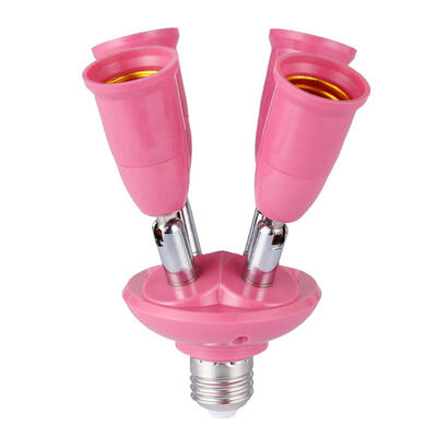 

1 to 4 Rotatable Antique Lamp Base Holder Adjustable Screw Socket Adapter