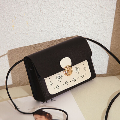 

Tailored Fashion Lady Color Matching Hollow Wild Cute Shoulder Bag Diagonal Package