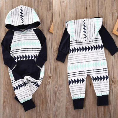 

Toddler Baby Infant Boys Girls Rompers Jumpsuit Bodysuit Outfit Hooded Clothes