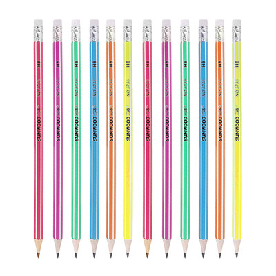 

Sanmu SUNWOOD HB 12 sticks hexagonal color pencil with pencil sharpener 5733