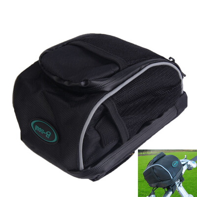 

Cycling Bike Bicycle Handlebar Bar Bag Front Basket Quick Release Black